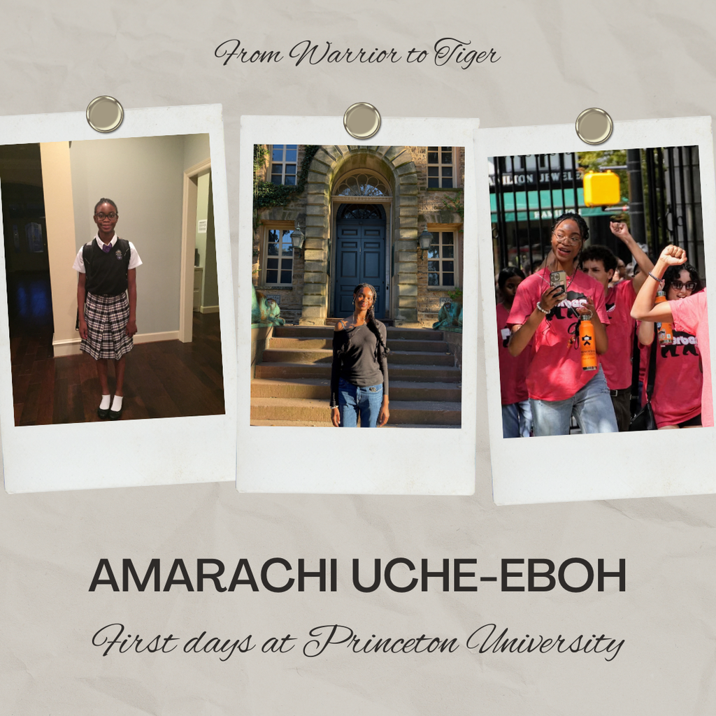 Amarachi in 6th grade and at Princeton University