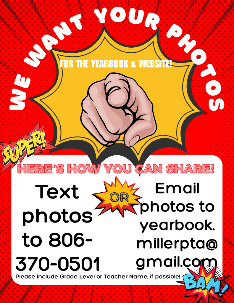 We Want Your Photos for the yearbook & website!