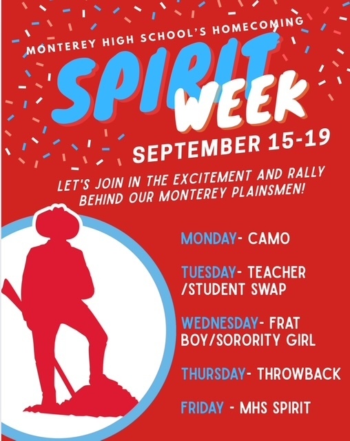 Monterey Homecoming Spirit Week