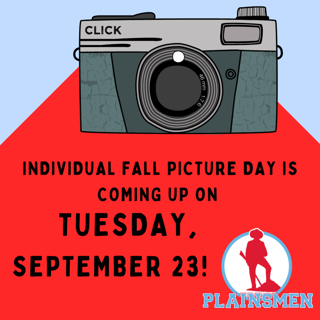 Picture day is coming up on Tuesday, September 23rd!