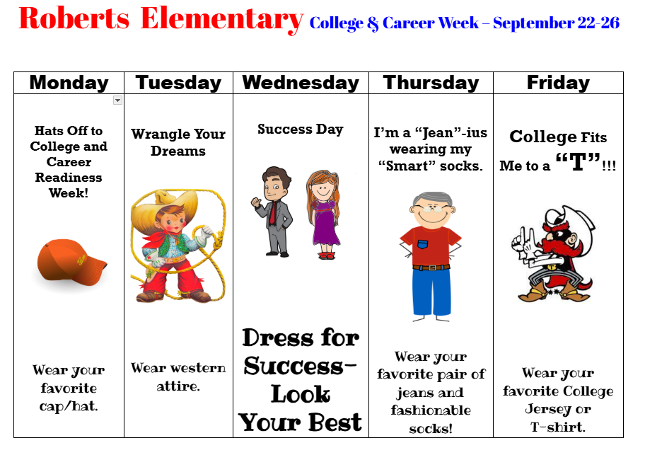 College and Career Dress Up Days