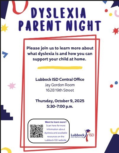 dyslexia parent night