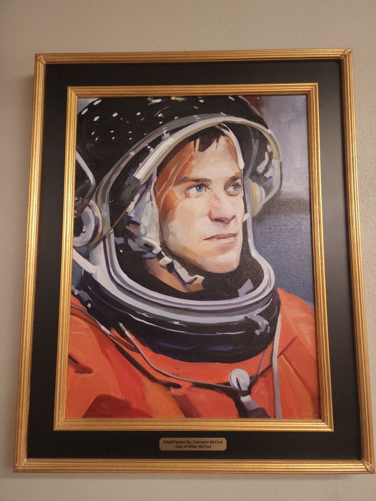 painting of astronaut 