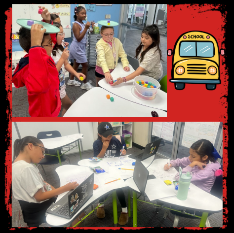 4th graders working in the classroom