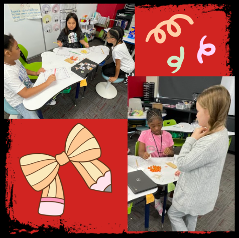 4th graders working in the classroom