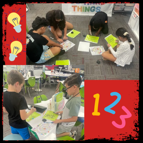 4th graders working in the classroom