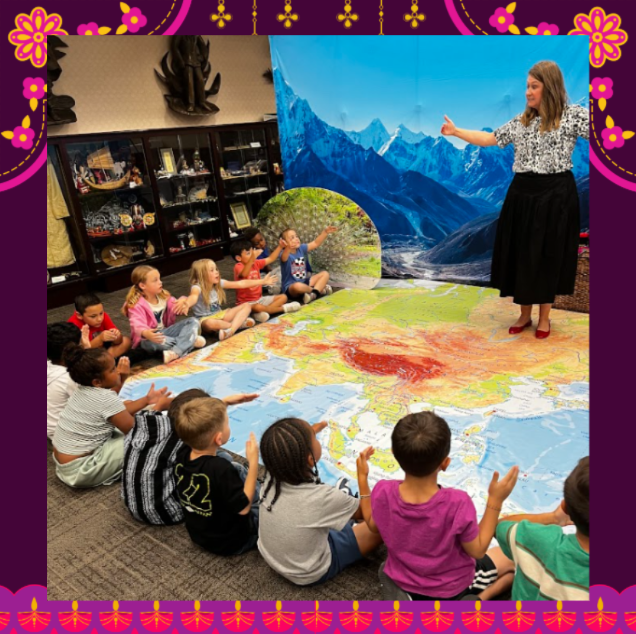 first grade field trip to Texas Tech International Cultural Center