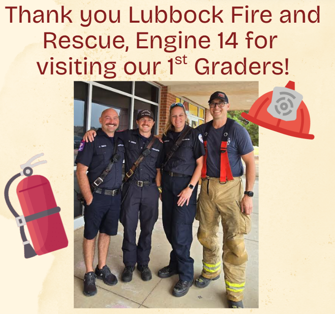 1st grade fire truck visit