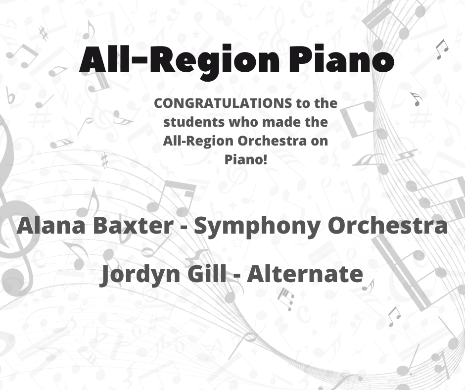 all region piano Alana Baxter and Jordan Gill