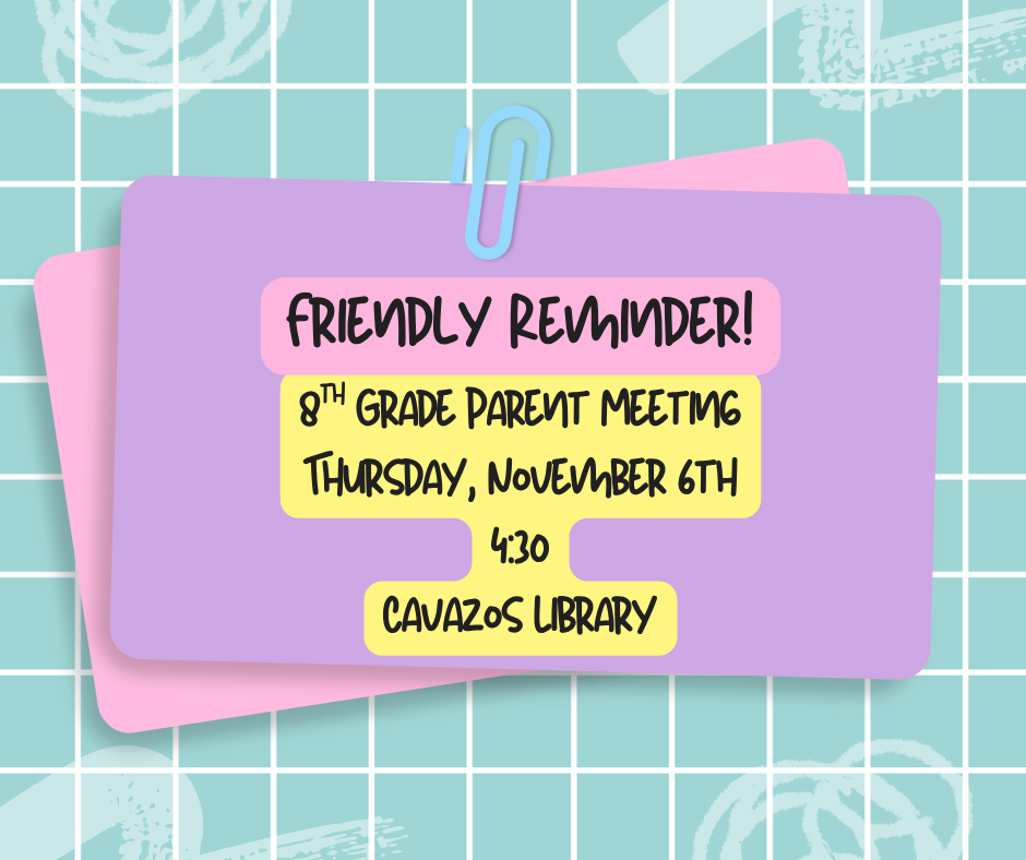 Paperclip, Friendly Reminder, Parent Meeting