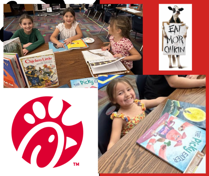 Bonding with Book Chick-Fil-A cow visit