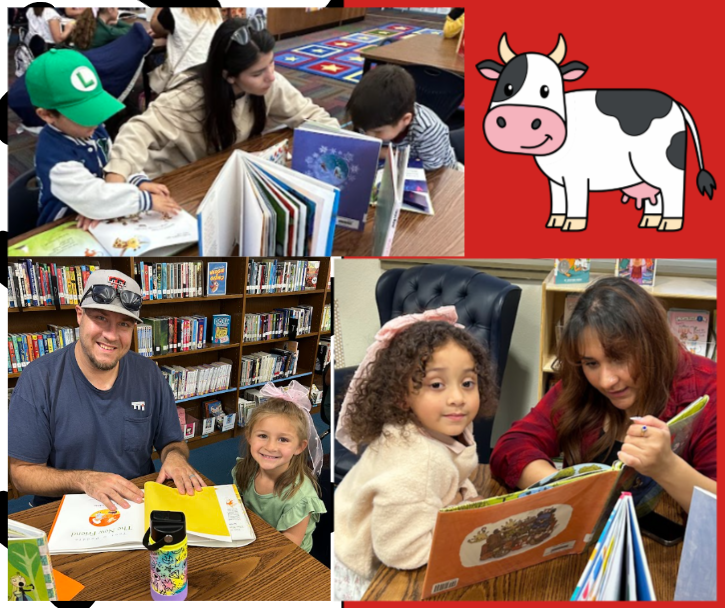 Bonding with Book Chick-Fil-A cow visit