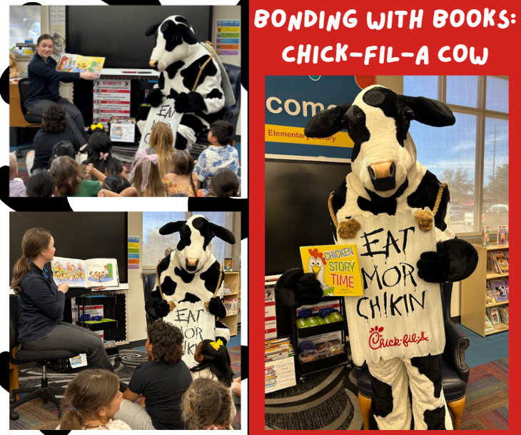 Bonding with Book Chick-Fil-A cow visit