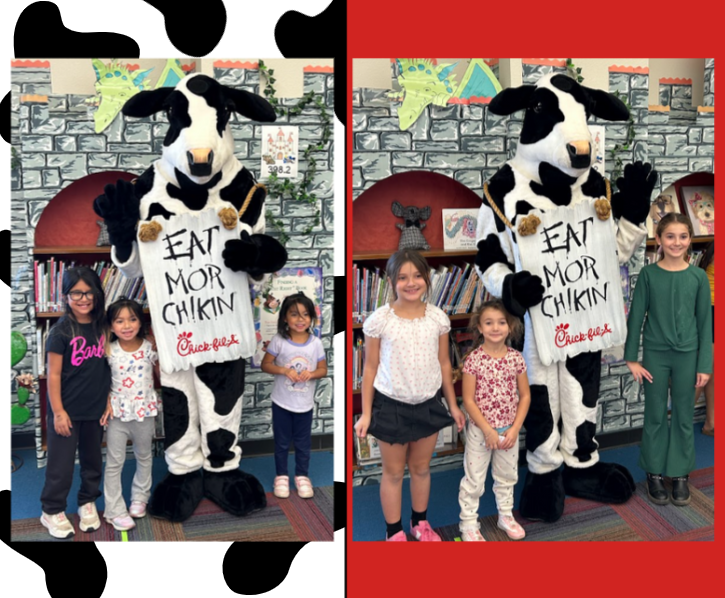 Bonding with Book Chick-Fil-A cow visit