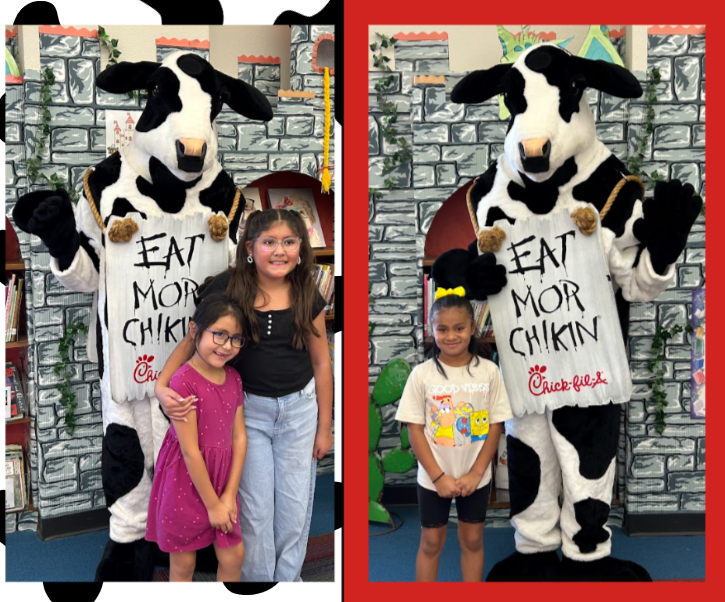 Bonding with Book Chick-Fil-A cow visit
