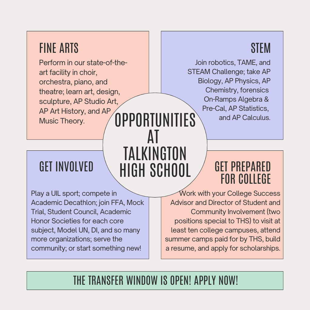 THS opportunities: Fine arts, organizations, STEM, and college prep