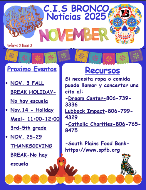 CIS November Newsletter in Spanish