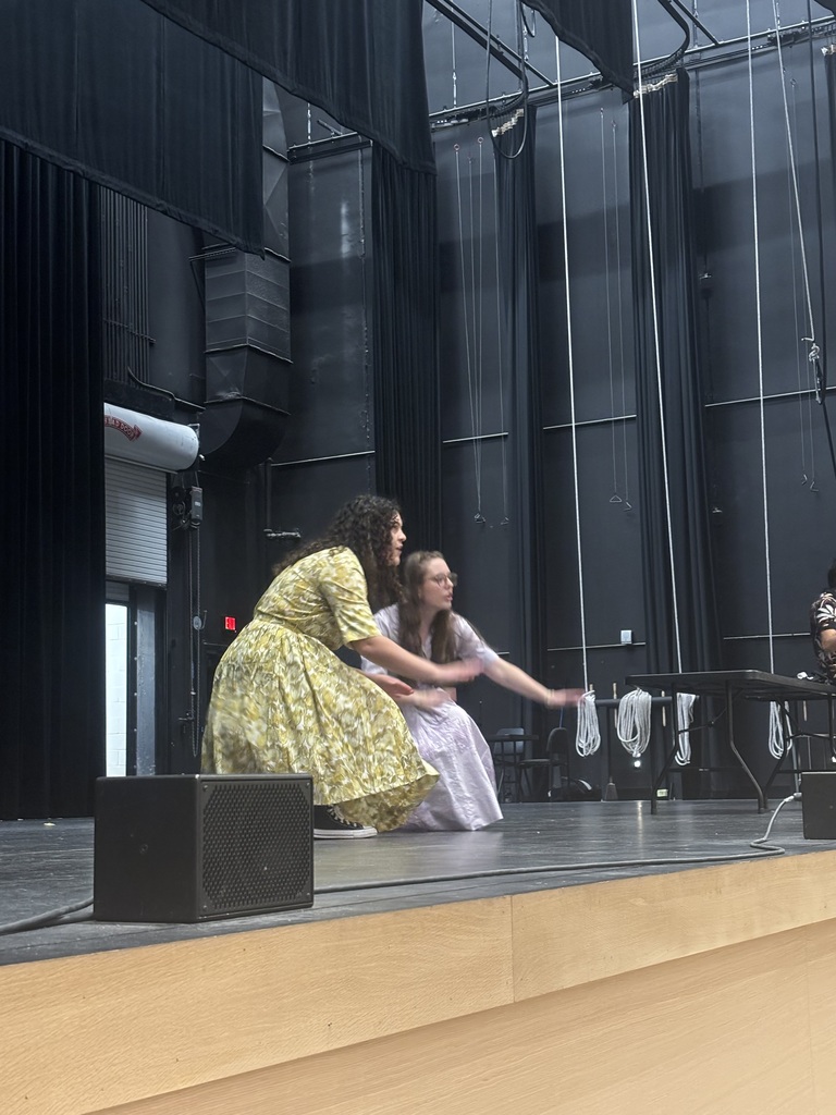 Theatre alive pictures in Buddy Holly Hall with our high school theatre students on stage