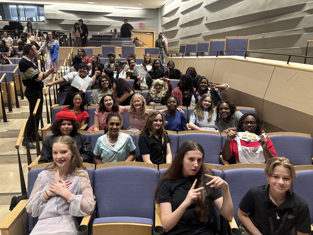 Theatre alive pictures in Buddy Holly Hall with our middle school theatre students