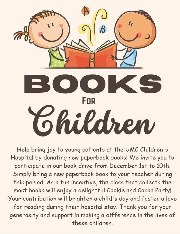 Book Drive flyer