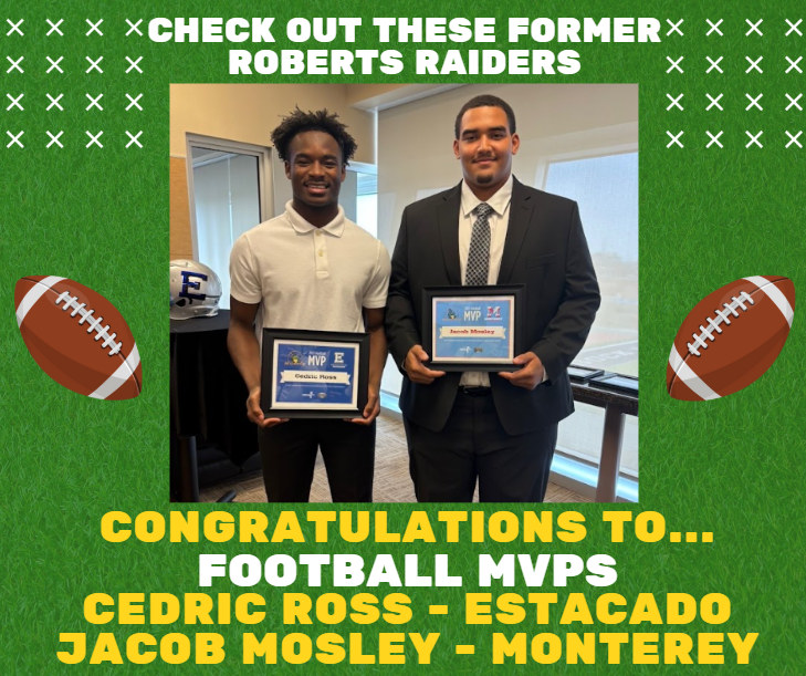 Former Roberts Raiders as Football MVPs