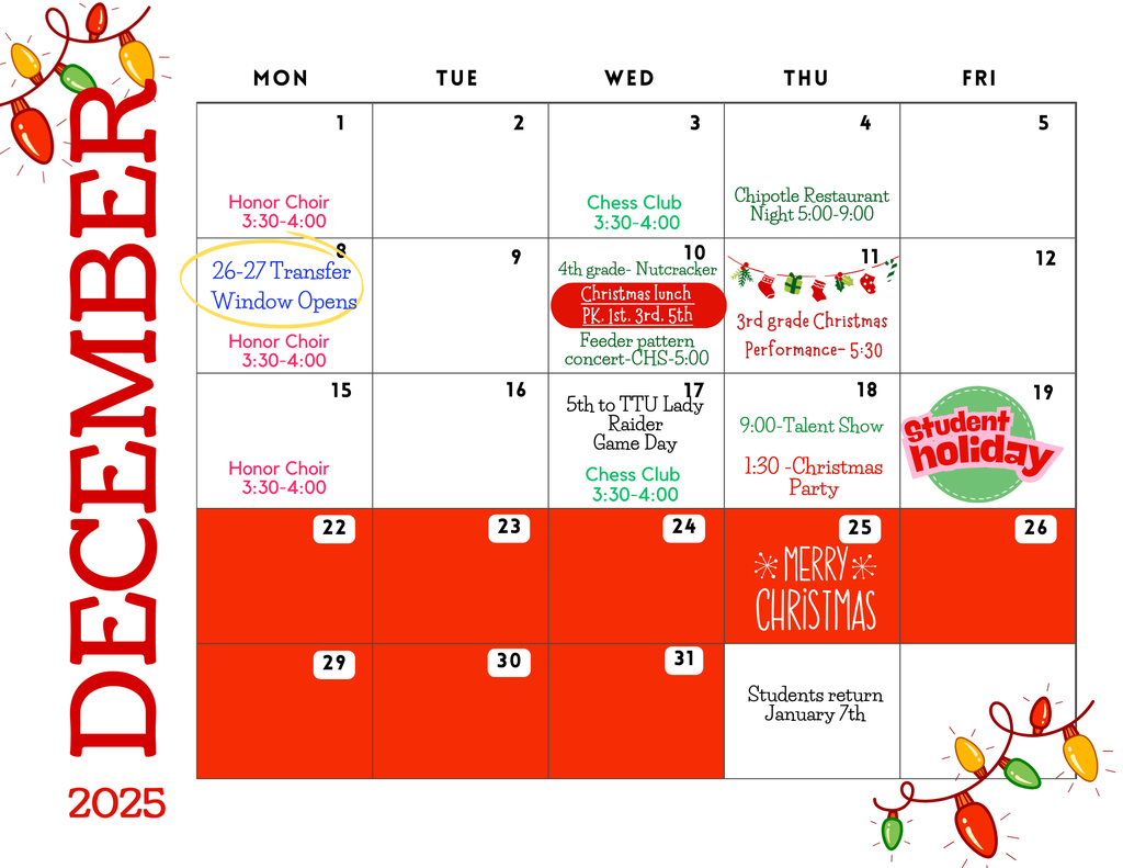 December calendar