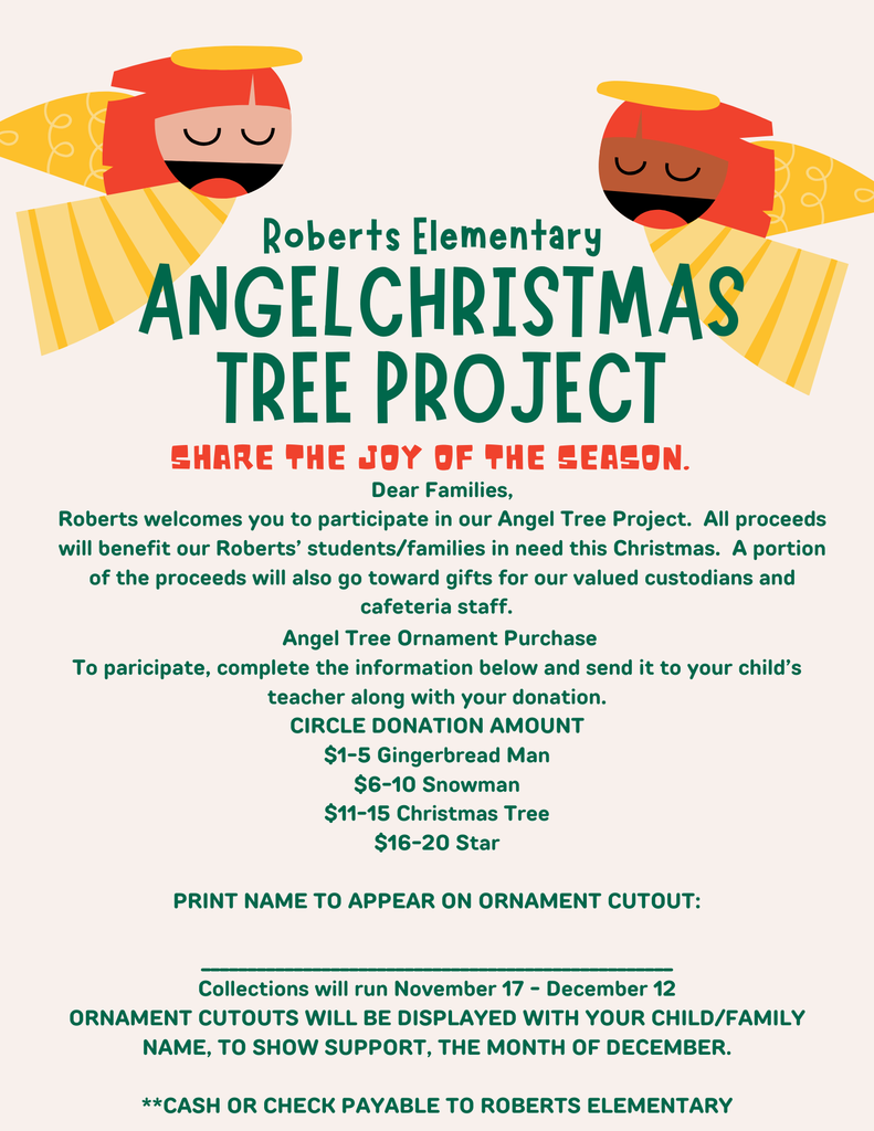 angel christmas tree donation request flyer