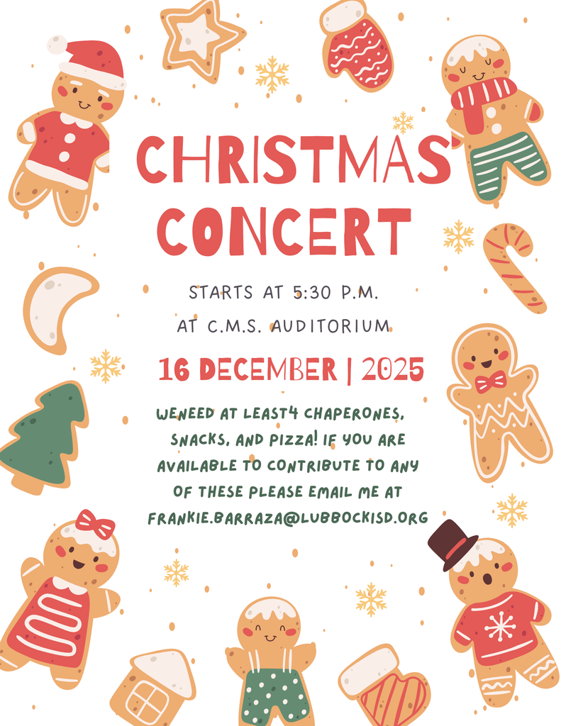 Christmas Concert Announcement