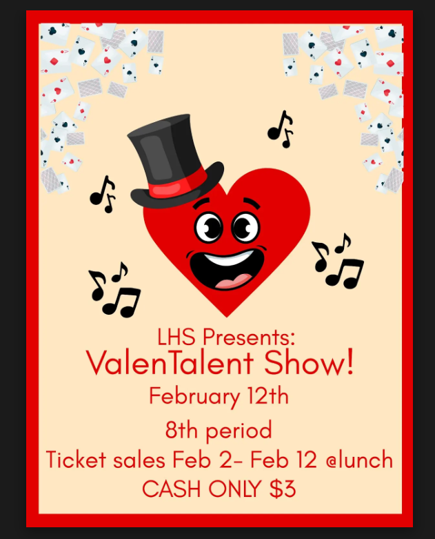 Valentine Talent Show Flier