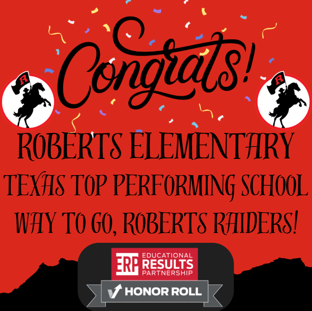 ERP Honor Roll Awarded to Roberts ES