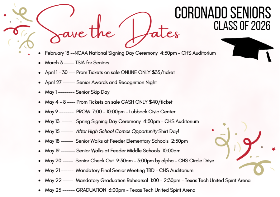 Senior save the dates