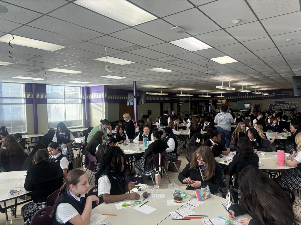 students working on the bingo get-to-know-you project