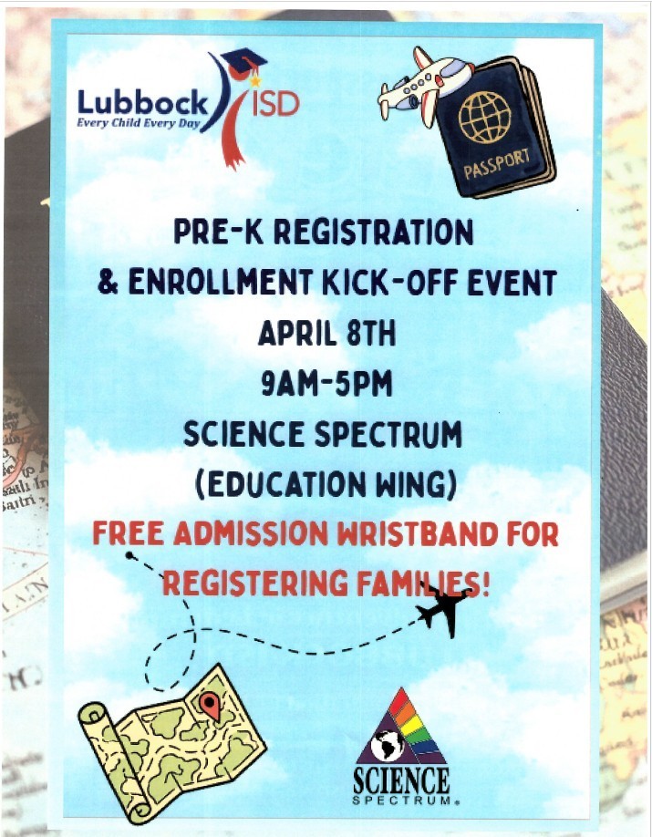 PK Registration and Enrollment Kick-Off Event April 8th at the Science Spectrum 9am-5pm