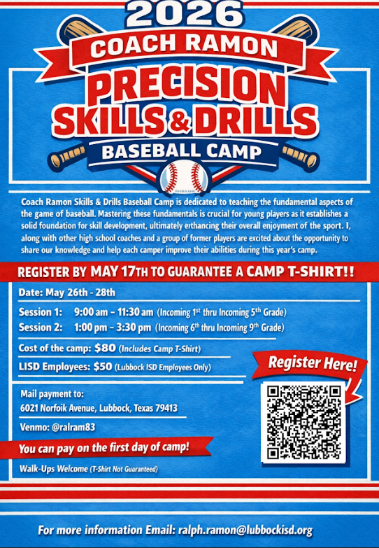 Coach Ramon Baseball Camp Flyer