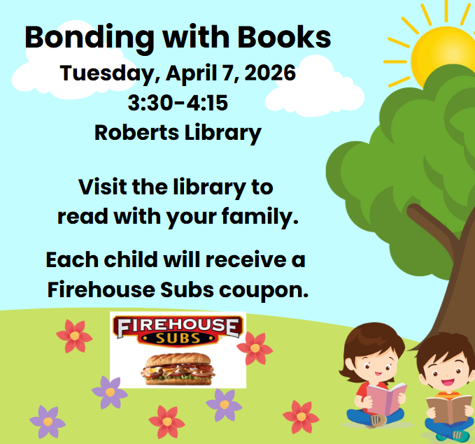 Bonding with Books Firehouse Subs Flyer
