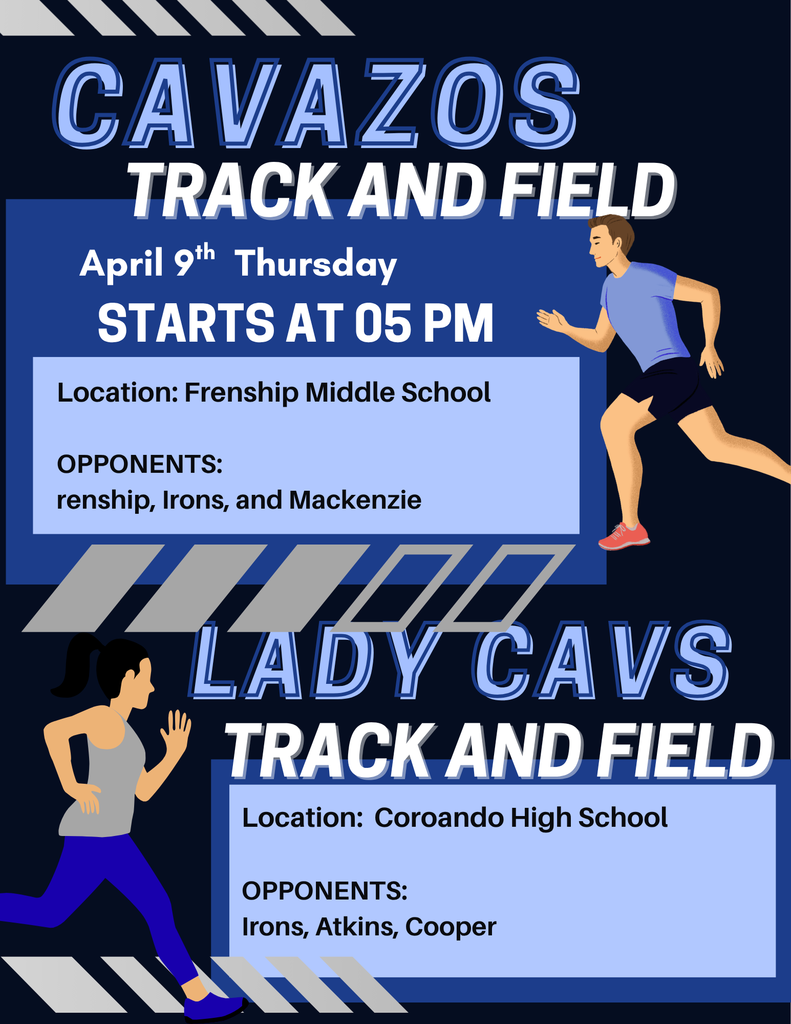 Cavazos Track and Field Schedule 