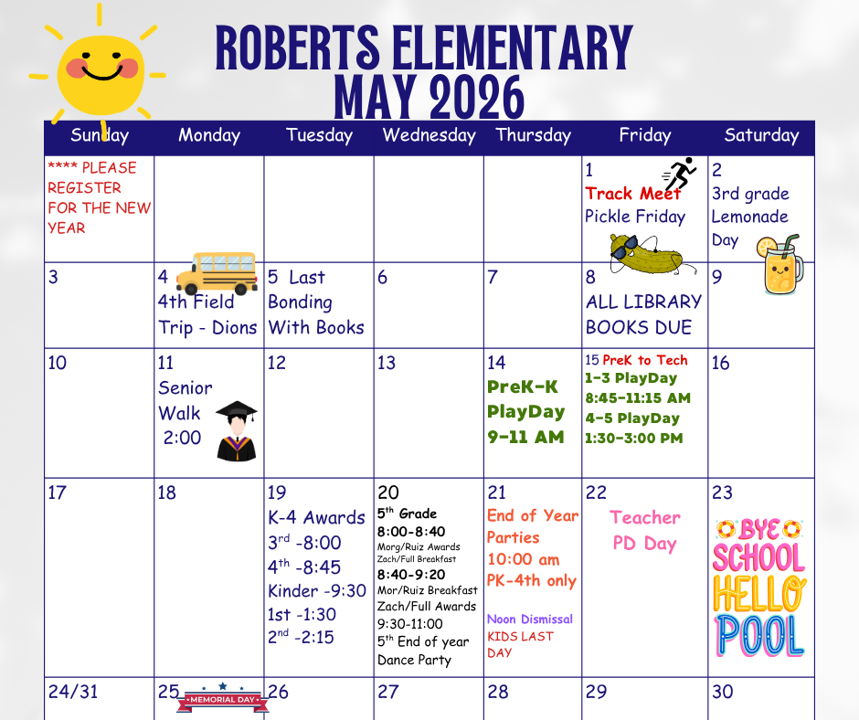may calendar of events