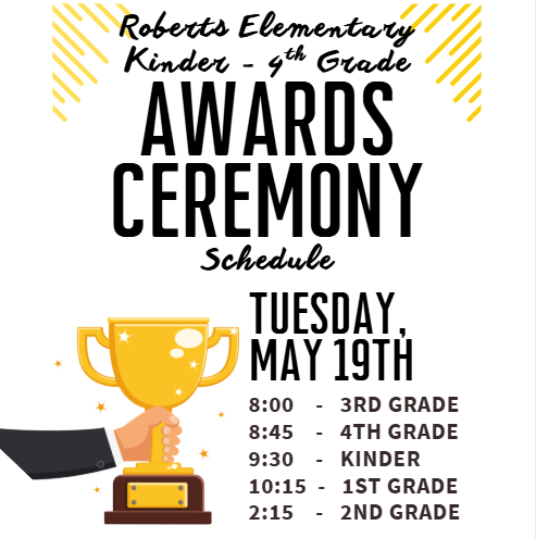 Awards Ceremony Schedule Updated