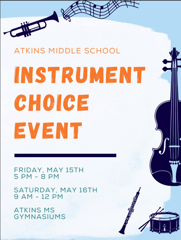 Instrument Choice Event Friday, May 15th and Saturday, May 16th