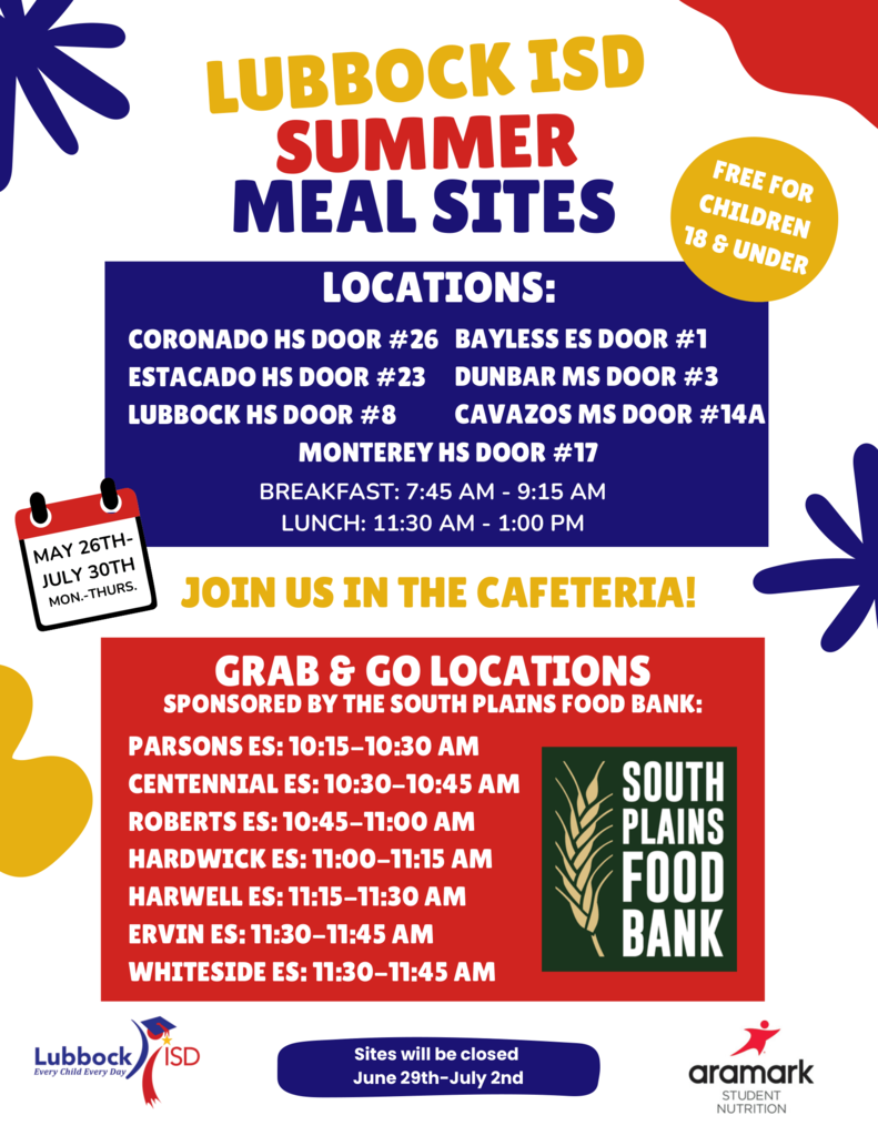 LubbockISD Meal Sites