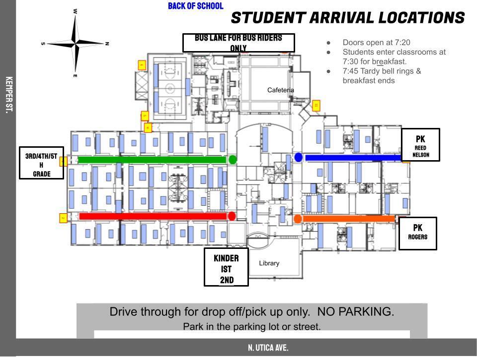 Student Arrival Locations