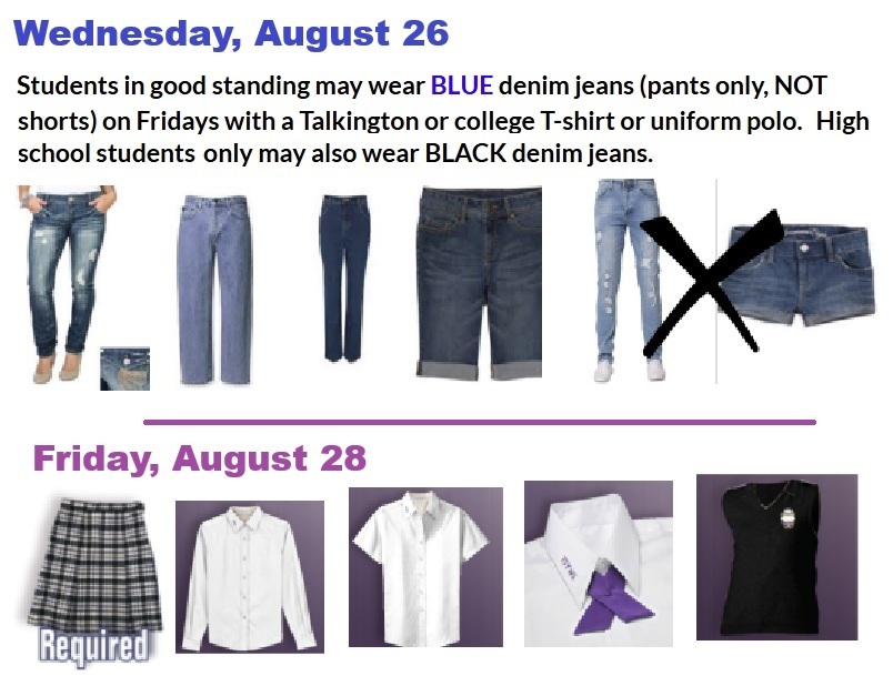 Weds Fri dress code switch