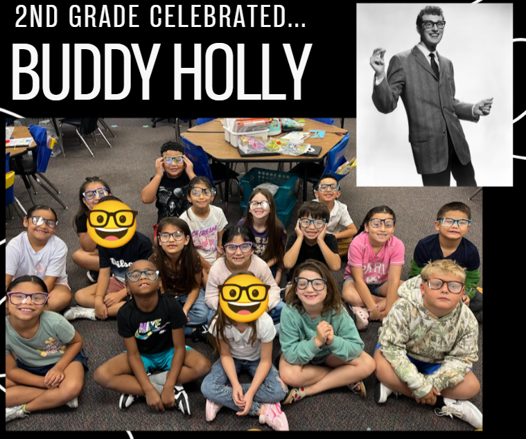 2nd Grade Celebrated Buddy Holly's Birthday