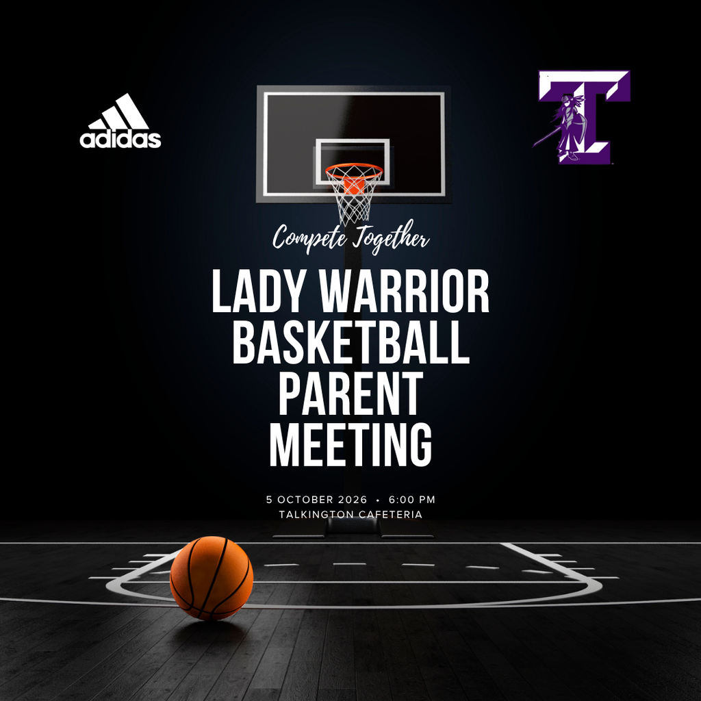 High School Basketball Parents: Don't forget! Our Basketball Parent Meeting is next Monday (10/5) at 6:00 pm in the Talkington Cafeteria. Plan to be there to receive all the information you need about the upcoming season! #CompeteTogether