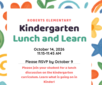 kinder lunch and learn invite