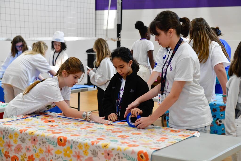 PAY IT FORWARD: MAKING A DIFFERENCE, ONE BLANKET AT A TIME! A huge thank you to Complex Community Federal Credit Union, one of our valued community partners, for visiting Margaret Talkington School for Young Women Leaders and leading our students in an incredible Pay It Forward activity! Our 6th and 7th grade Lady Warriors worked together to make blankets that will be donated to children in foster care. Through this hands-on service project, our students learned that simple acts of kindness can make a lasting impact in the lives of others. At Talkington, we believe that strong community partnerships help our students grow into compassionate leaders who recognize the importance of giving back. We are grateful to Complex Community Federal Credit Union for investing in our students, supporting our mission, and helping us create meaningful opportunities for service and leadership. Thank you for being such a wonderful community partner and helping our Lady Warriors put the power of paying it forward into action! #TalkingtonSYWL #LadyWarriors #CommunityPartners #CommunityService #PayItForward #ServiceWithPurpose #MakingADifference