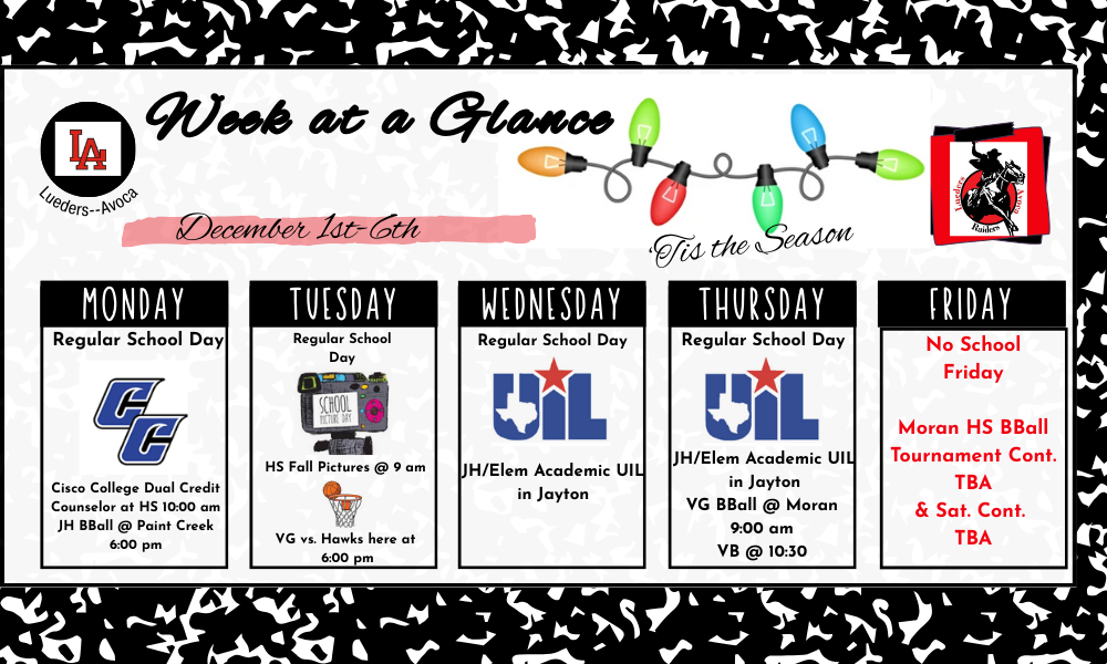 Week at a Glance