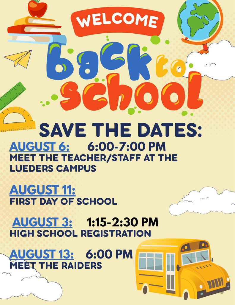 SAVE THE DATES!
