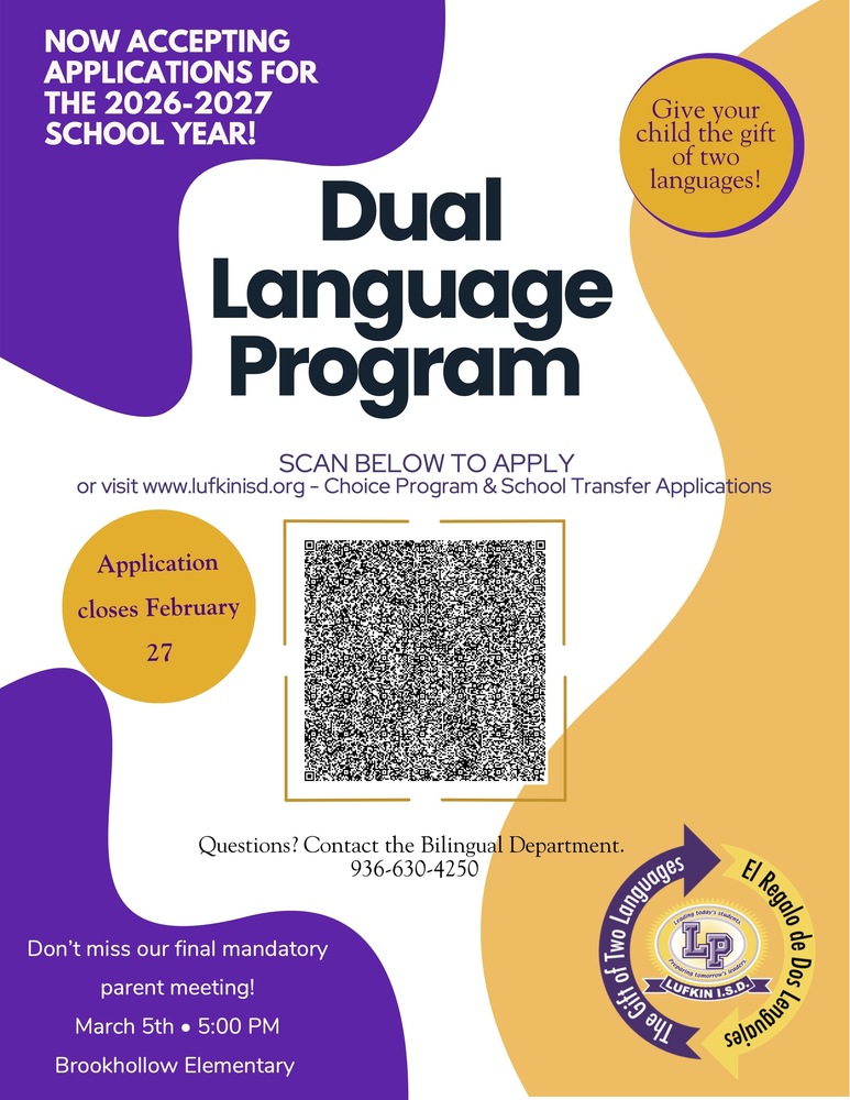 Dual Language Program Flyer