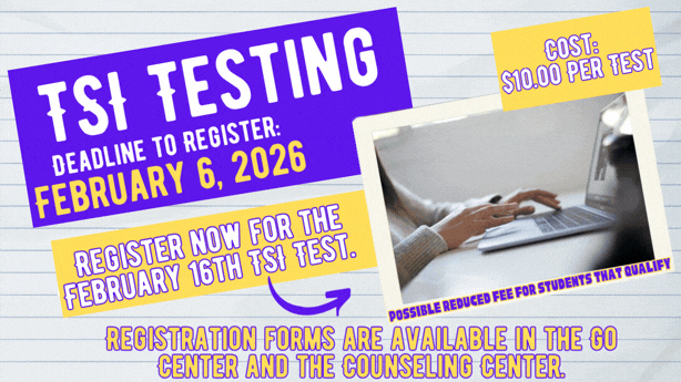 TSI Testing Registration